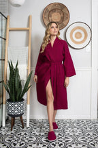 Waffle Spa Robe by Lotus Linen– Lightweight, Quick-Dry Spa Comfort