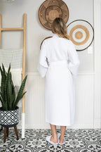 Waffle Spa Robe by Lotus Linen– Lightweight, Quick-Dry Spa Comfort
