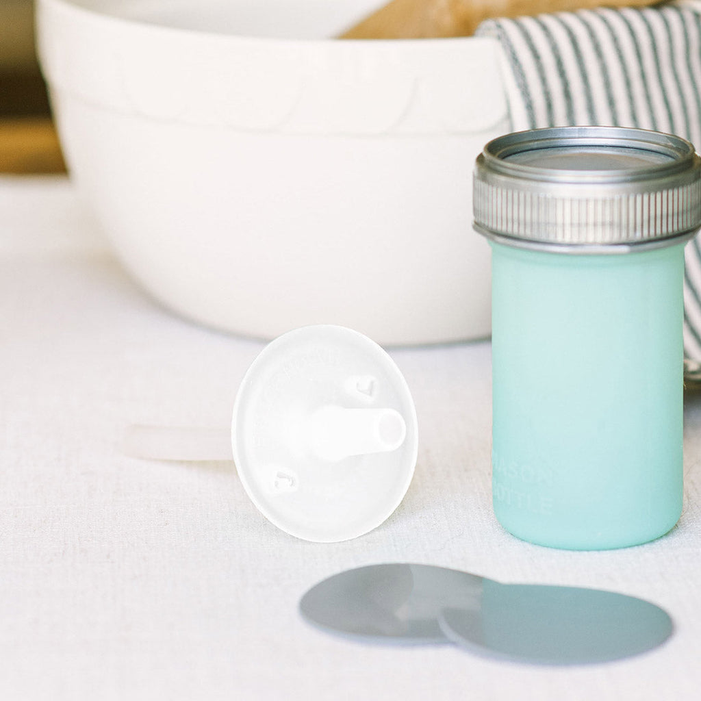 Silicone Straw Tops by Mason Bottle, set of 2
