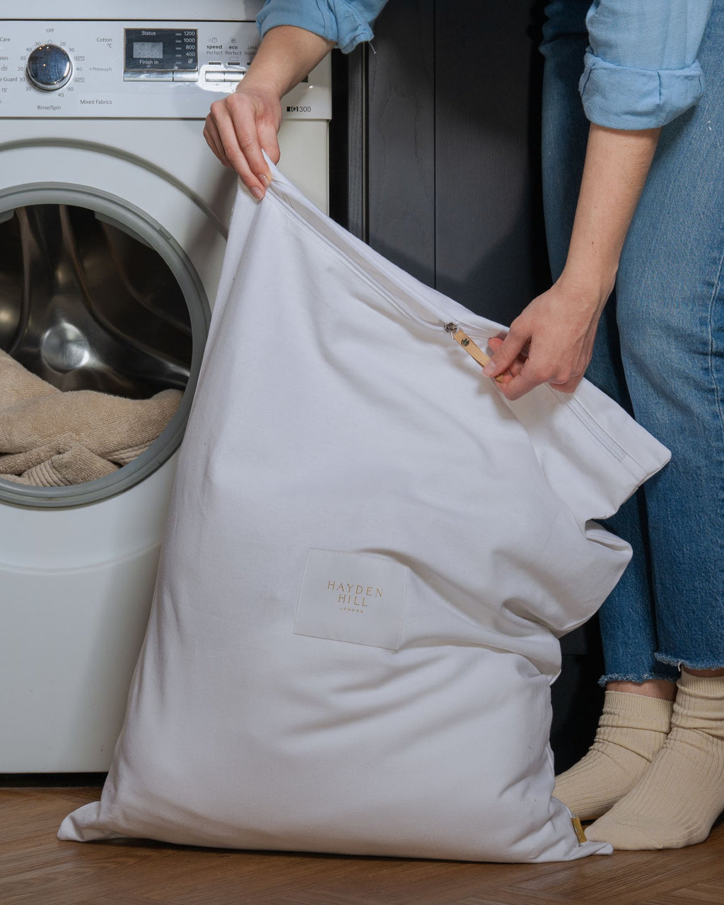 Organic Cotton Travel Laundry Bags, set of 2