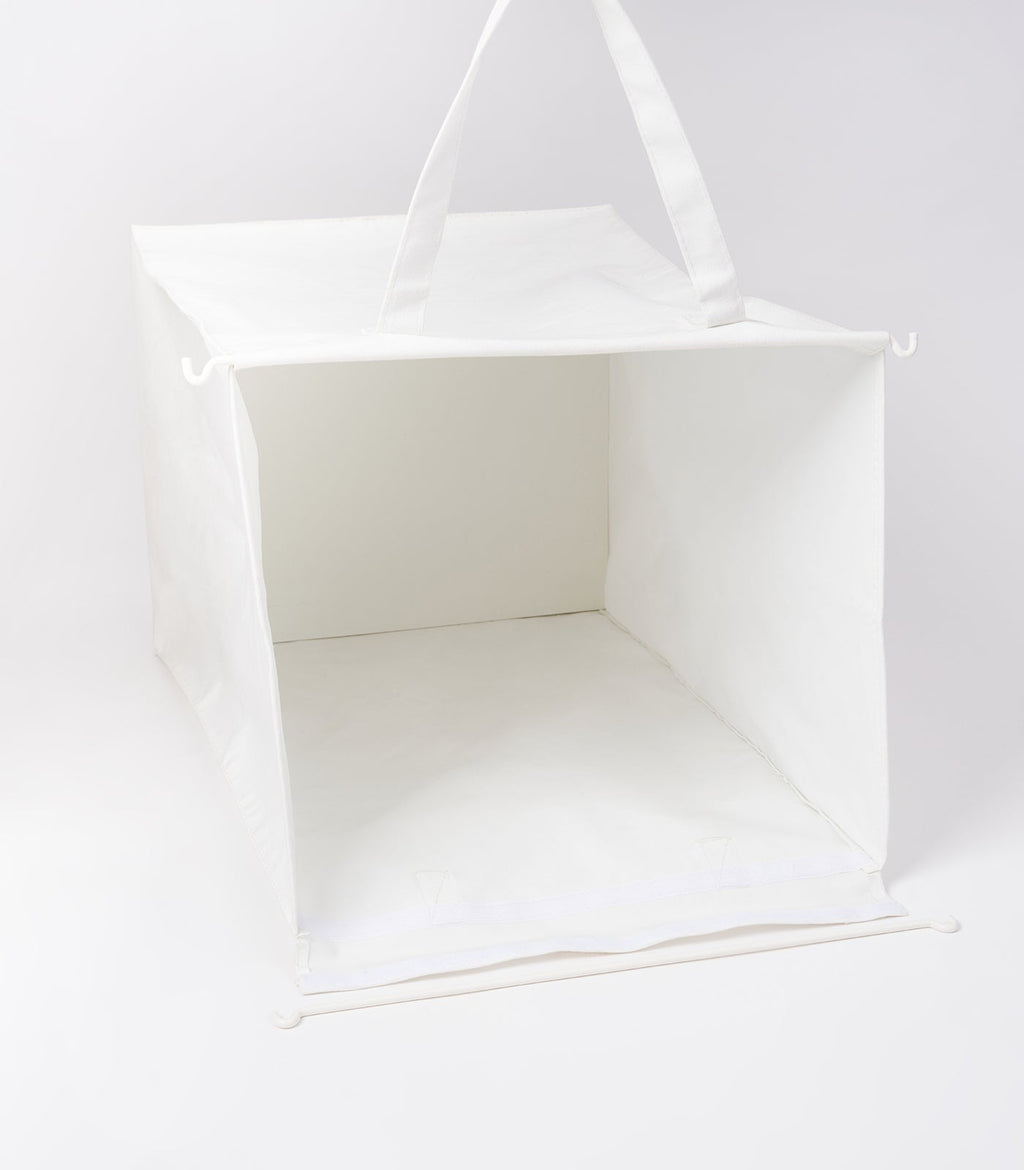 Laundry Hamper with Cotton Carry Bag in Steel Frame