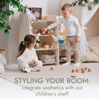 Wooden Montessori Bookshelf & Toy Shelving
