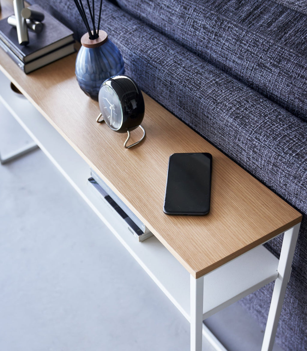 Slim Steel Console Table by Yamazaki Home
