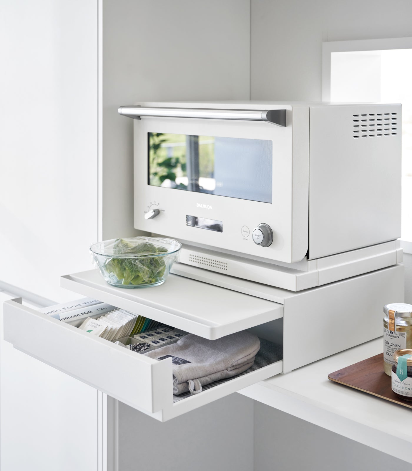 Countertop Caddy with Drawer and Shelf by Yamazaki Home